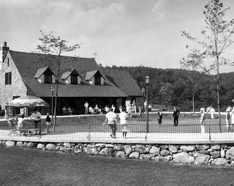 Téléchargement numérique, Lake Mohawk Golf Club, non daté, JPEG haute résolution noir et blanc, oeuvre d'art imprimable