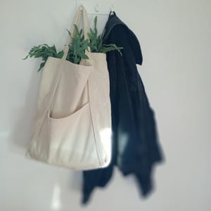 Large tote bag - Shopping bag - Beach bag - sustainably made