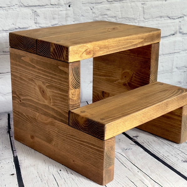 Handmade Kids Step Stool, Children’s Step, Rustic, Helper Step.