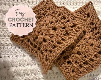 Granny Square Crochet Pattern: Beginner Friendly Step-by-Step Guide (Digital Download)