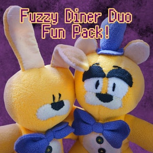 Fuzzy Diner Duo Fun Pack! (sewn plushes)