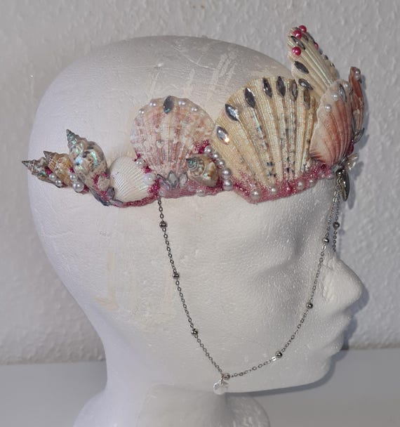 Handmaid mermaid shell crown Handmade Mermaid Crown - Etsy main image 3