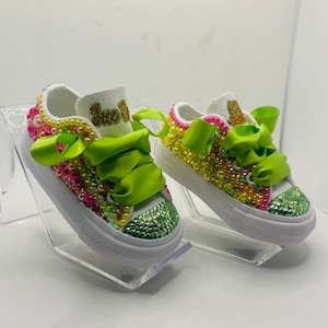 Zapatillas Converse Chuck Taylor All Star con diamantes de imitación para niños y jóvenes