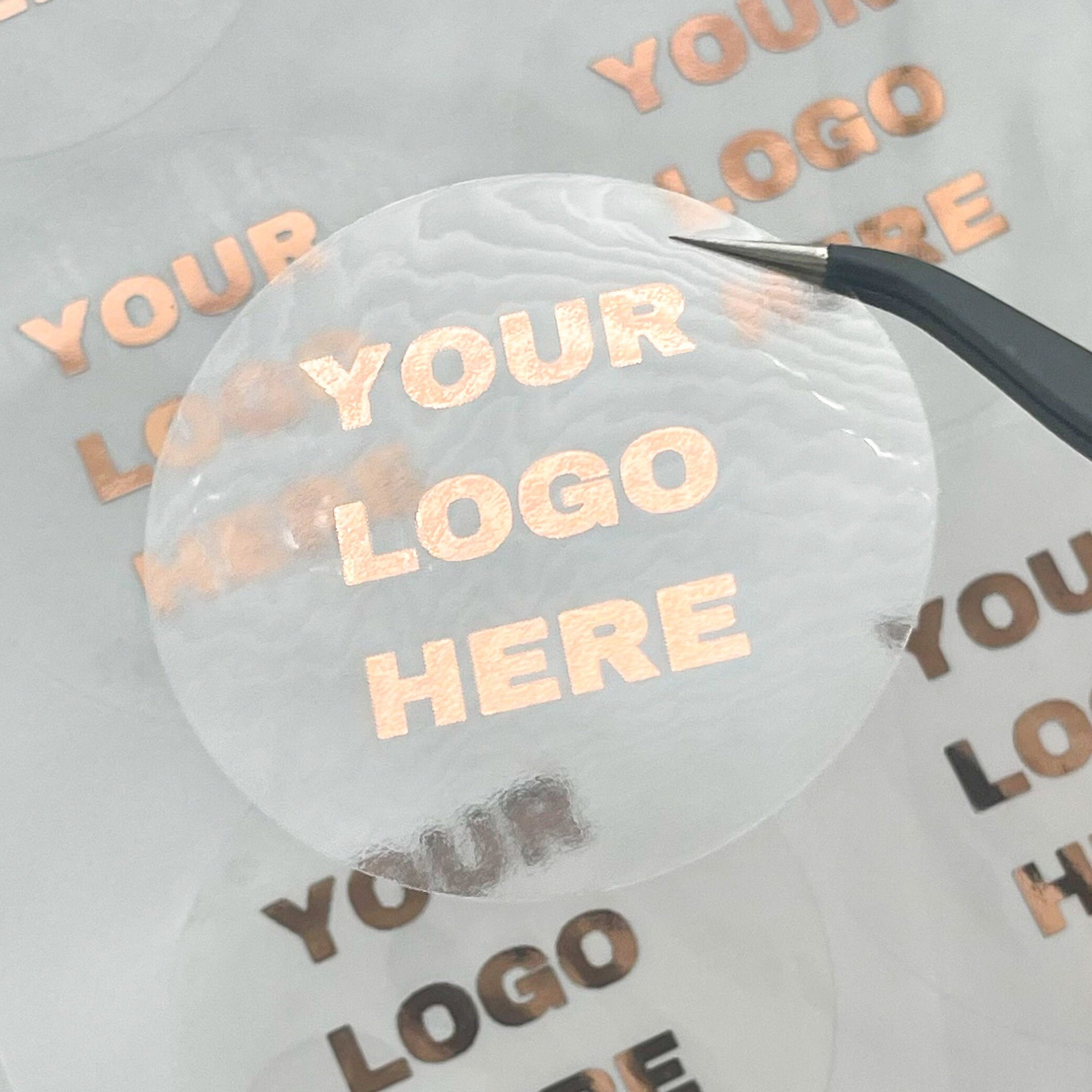Customised Logo Stickers Personalised Foil Logo Stickers Label Sheets ...