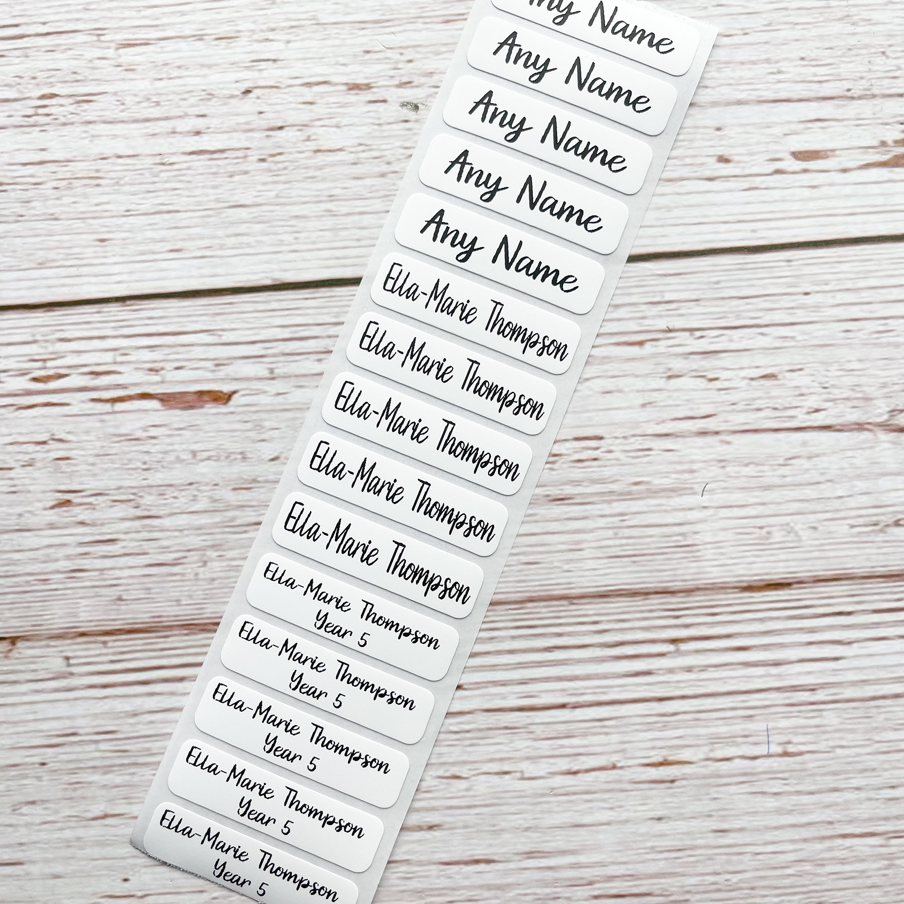 Personalised Printed Iron on Name Tags School Uniform PE Etsy UK