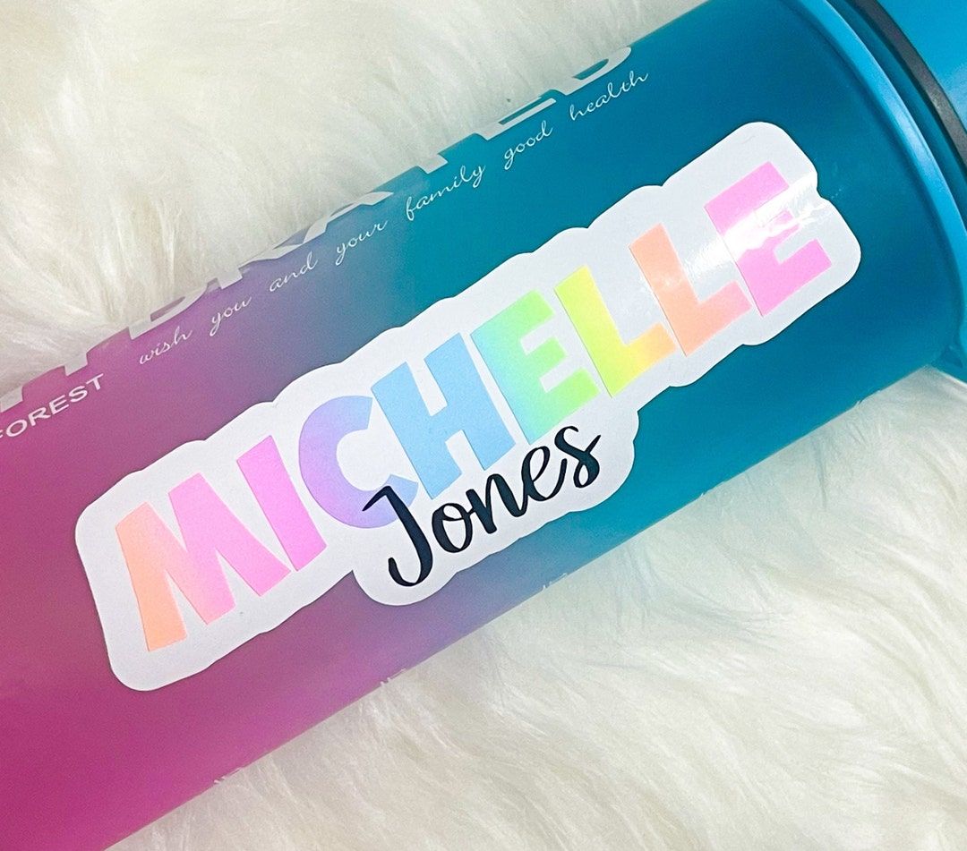 Personalized Vinyl Name Layered Sticker | Custom Name Decal | Hen Party ...