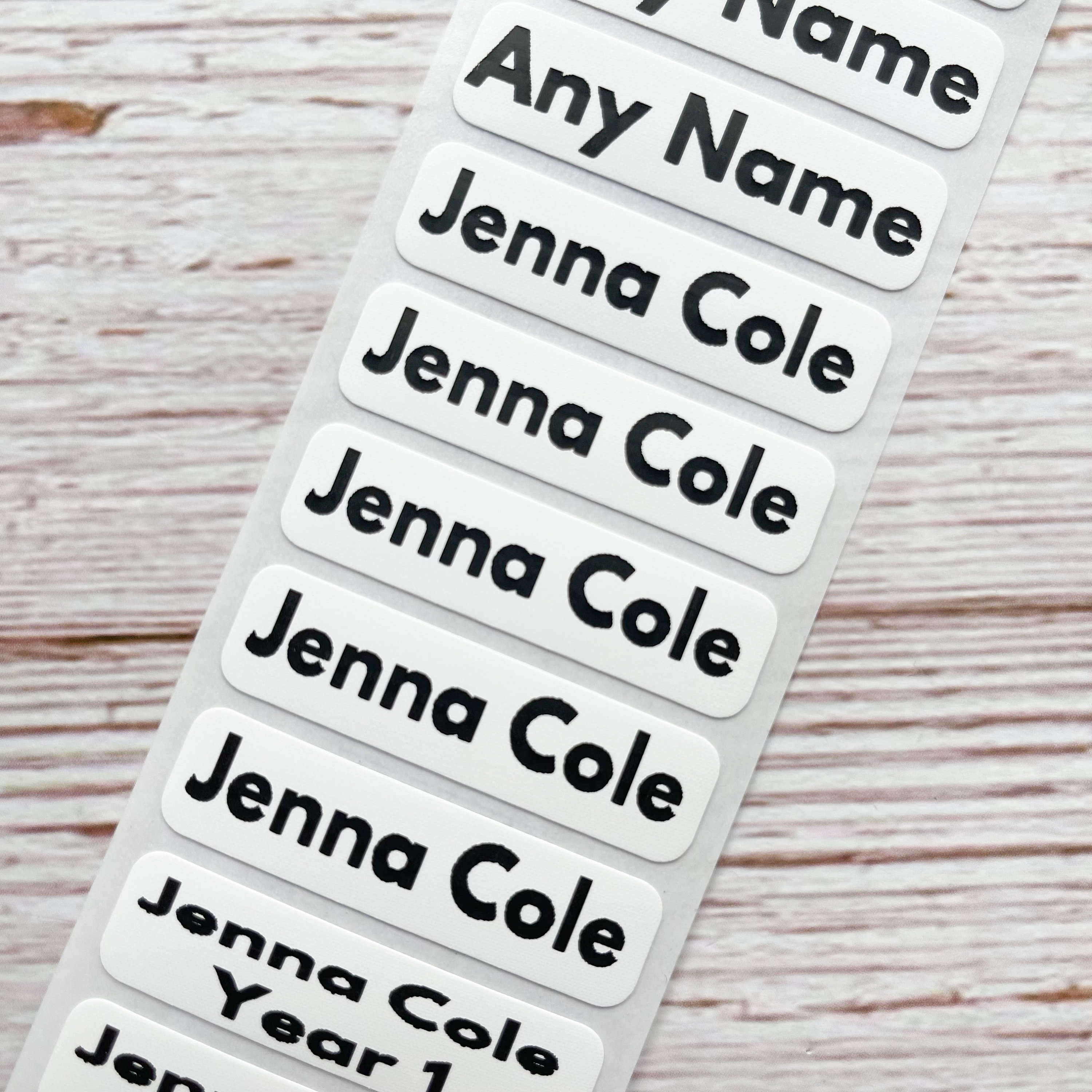 Ironing Personalised Labels, Pre-cut Woven Name Labels, Sew in Labels, Tags  for School Clothes, Customize Ironing Labels, Personalized Tags 