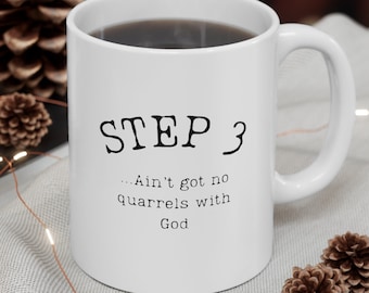 Nüchternheit Geschenkbecher, Genesungskaffeetasse, 11 Unzen Keramik