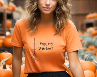 Halloween Witch T-Shirt: Comfy Fitted Tee