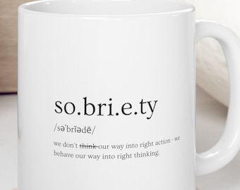 Kaffeebecher | Nüchternheit | Erholung | Normalisieren Sie Nüchternheit | Nüchterner leben | Seelische Gesundheit