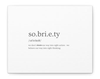 Nüchternheit Definition Wandkunst Leinwand