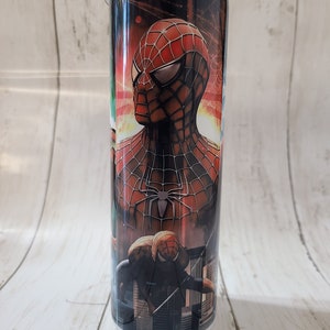Superhero 20oz Tumbler with lid and straw