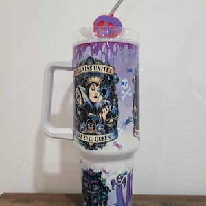 Halloween Villains Movies charactersTumbler , 40 oz tumbler with FREE straw topper, gift for her, ice coffee cup, birthday gift for friend