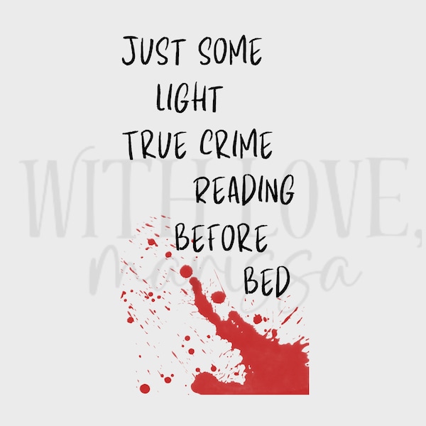 True Crime Reading, Acrylic Bookmark with Tassel, Book Lover, Reading Gifts, Blood Spatter, Crime Lover, Fiction Books, Murder Mystery