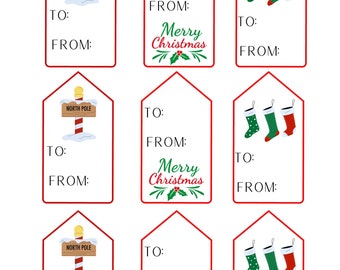 Holiday Gift Tag Template