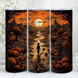 Fall Tumbler Wrap, Halloween Tumbler Wrap PNG, Pumpkin Wrap Tumbler, Autumn Tumbler Wrap, Spooky Season Tumbler, 20oz Sublimation Design