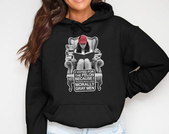 Sudadera con capucha divertida de Trump, sudadera con capucha con cita humorística, sudadera con capucha para amantes de los libros, sudadera con capucha de persona con cita, sudadera con capucha de sombrero rojo, sudadera con capucha de humor literario, regalo para lectores