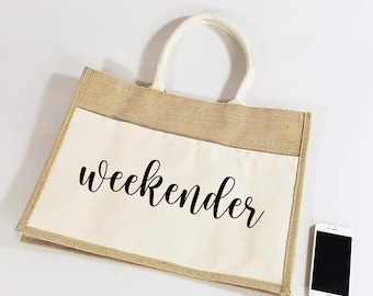 Custom Burlap Tote Bag, Corporate Logo Gift, Reusable Jute Bag