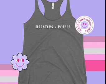 Monster Lover - Canotta Racerback da donna