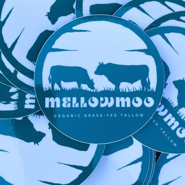 Mellowmoo vinyl sticker