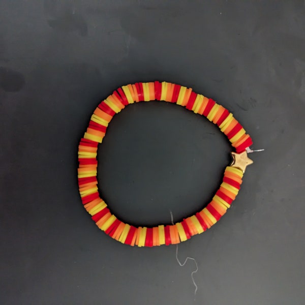 Fire Beaded Bracelet