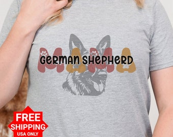 T-shirt mamma pastore tedesco, regalo mamma cane, regalo mamma pastore tedesco, camicia mamma pastore tedesco, cane pastore tedesco, t-shirt pastore tedesco