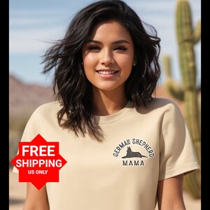 Camiseta de mamá pastor alemán, regalo de mamá perro, regalo de mamá pastor alemán, camisa de mamá pastor alemán, perro pastor alemán, camiseta de pastor alemán