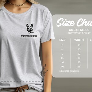 Custom Name Belgian Malinois T-Shirt, Personalized Dog Lover Tee, Unisex Pet Owner Gift, Animal Graphic Shirt, Custom Printed Sweatshirt image 3