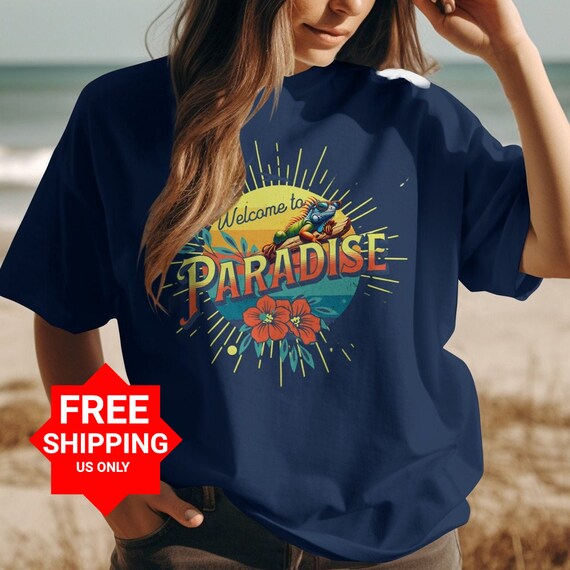 Summer Vibes Retro Style Distressed Tropical Tank Top Summer Vibes Retro Style Distressed Tropical Tank Top