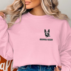 Custom Name Belgian Malinois T-Shirt, Personalized Dog Lover Tee, Unisex Pet Owner Gift, Animal Graphic Shirt, Custom Printed Sweatshirt image 9