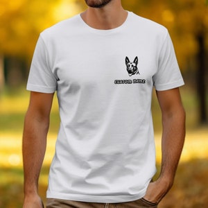 Custom Name Belgian Malinois T-Shirt, Personalized Dog Lover Tee, Unisex Pet Owner Gift, Animal Graphic Shirt, Custom Printed Sweatshirt image 6