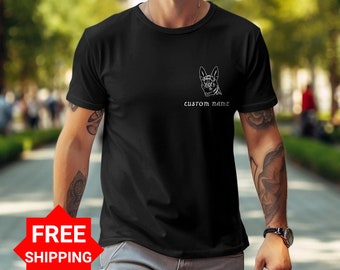 Custom Name Belgian Malinois T-Shirt, Personalized Dog Lover Tee, Unisex Pet Owner Gift, Animal Graphic Shirt, Custom Printed Sweatshirt
