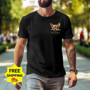 Cute Chihuahua Graphic T-Shirt Sweatshirt, Adorable Dog Design Tee, Unique Animal Lover Gift, Chihuahua Themed Apparel for Dog Enthusiasts