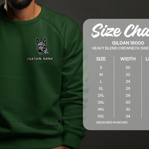 Custom Name Belgian Malinois T-Shirt, Personalized Dog Lover Tee, Unisex Pet Owner Gift, Animal Graphic Shirt, Custom Printed Sweatshirt image 2