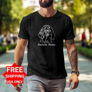 Personalized Dog Lover T-Shirt Custom Name Bloodhound Graphic Novelty Pet Owner Gift Idea,Bloodhound Custom Sweatshirt for Sniffers lovers