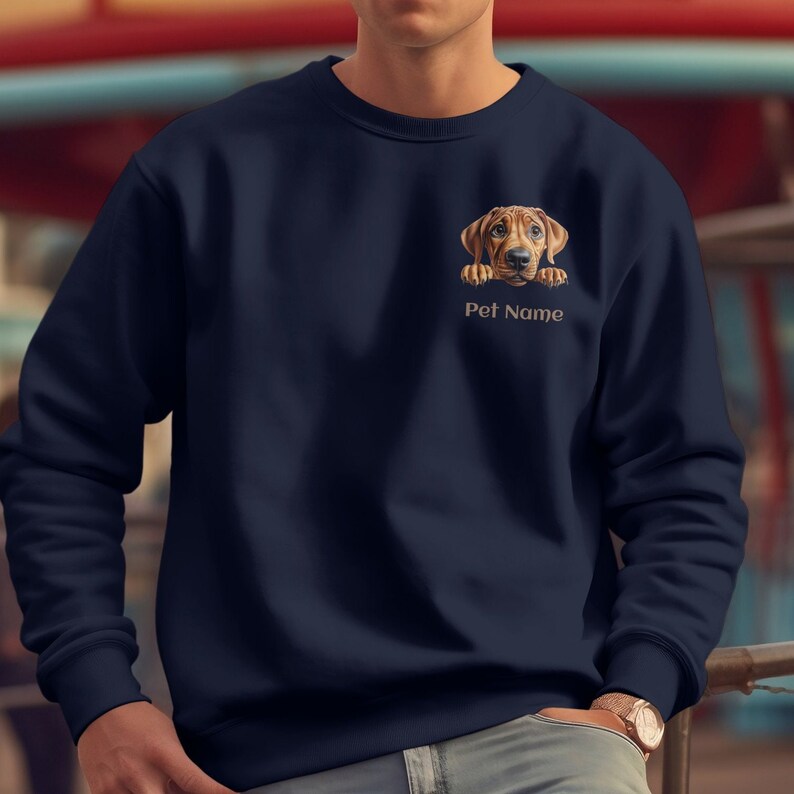 Custom Rhodesian Ridgeback Sweatshirt Personalized Pet Name Tshirt