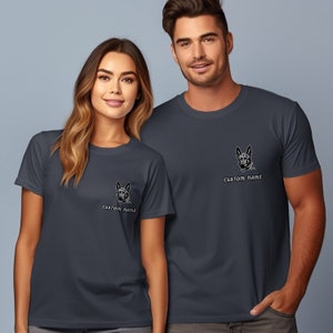 Custom Name Belgian Malinois T-Shirt, Personalized Dog Lover Tee, Unisex Pet Owner Gift, Animal Graphic Shirt, Custom Printed Sweatshirt image 5