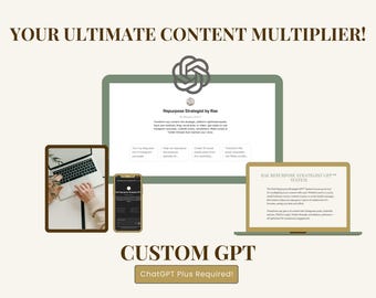 Content Repurposing GPT System: Social Media Automation, Content Creation (Digital Download