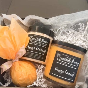 Spa Gift Box Women Present Pamper Bath Kit Self Care Relaxation Pack Candle Lover Gift Set Christmas Meditation Friend Present Aromatherapy