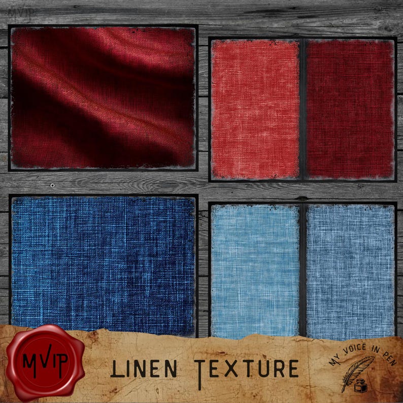 Linen Fabric Texture Junk Journal Pages, Wool Material Scrapbooking ...