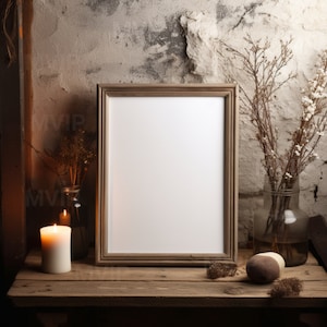 Cottagecore Wall Frame Mockup, Dark Academia Wall Mockup, Moody Wall Mockup, Photo Frame Mockup, Vintage Art Mockup, Unique Victorian Mockup