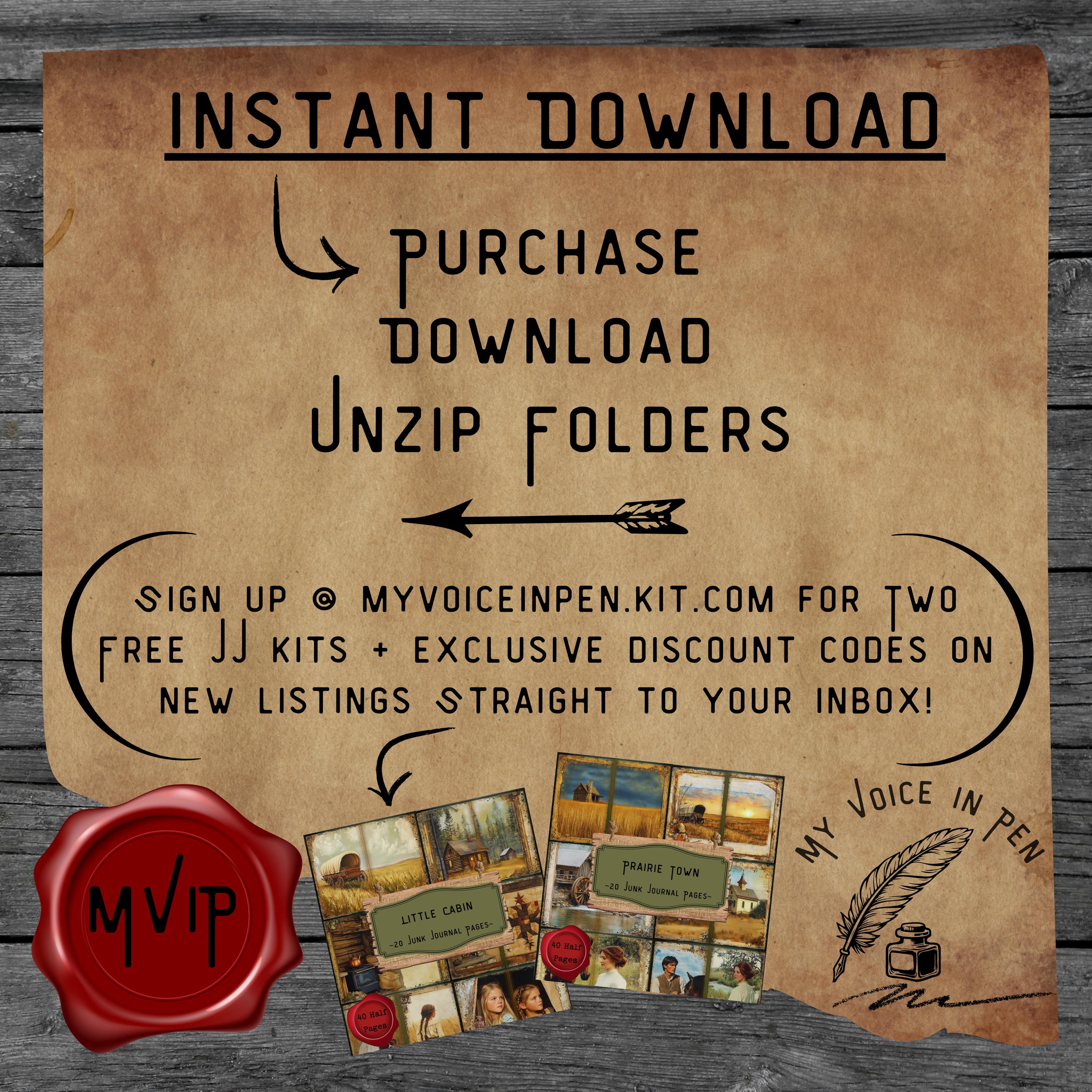 Red Ruby Junk Journal Pages, Vintage Printable Paper