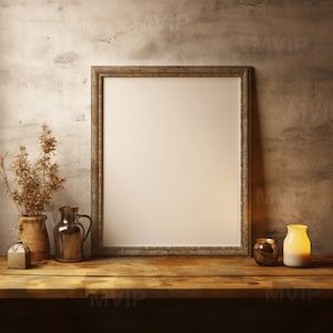 Cottagecore Wall Frame Mockup, Dark Academia Wall Mockup, Moody Wall Mockup, Photo Frame Mockup, Vintage Art Mockup, Unique Victorian Mockup
