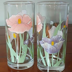 Vintage Pasabahce Circlewear Poppy Juice Glasses – Set of 2