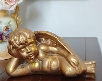 Vintage Gold Gilt Angel-Cherub
