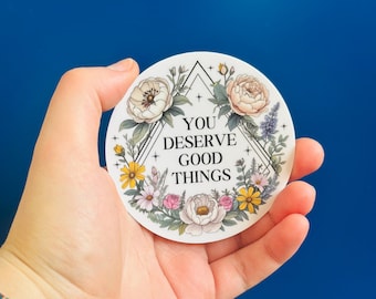 Inspirational Quote Sticker: Waterproof Vinyl Decal for Mental Health
