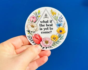Inspirational Quote Sticker: Weatherproof Vinyl Decal for Mental Health