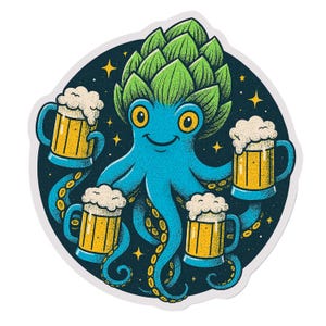 Beer Sticker | Craft Beer Lover | Beer Theme Gift | Funny Beer Lover Sticker, Beer mug sticker, Vinyl sticker, funny sticker, Beer Stickers