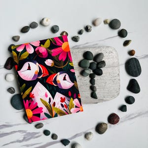 Cute puffins card, , Newfoundland card, Puffins, Couple of puffins, Congratulations, Birds card, Congrats, Postcard, Love, Love card
