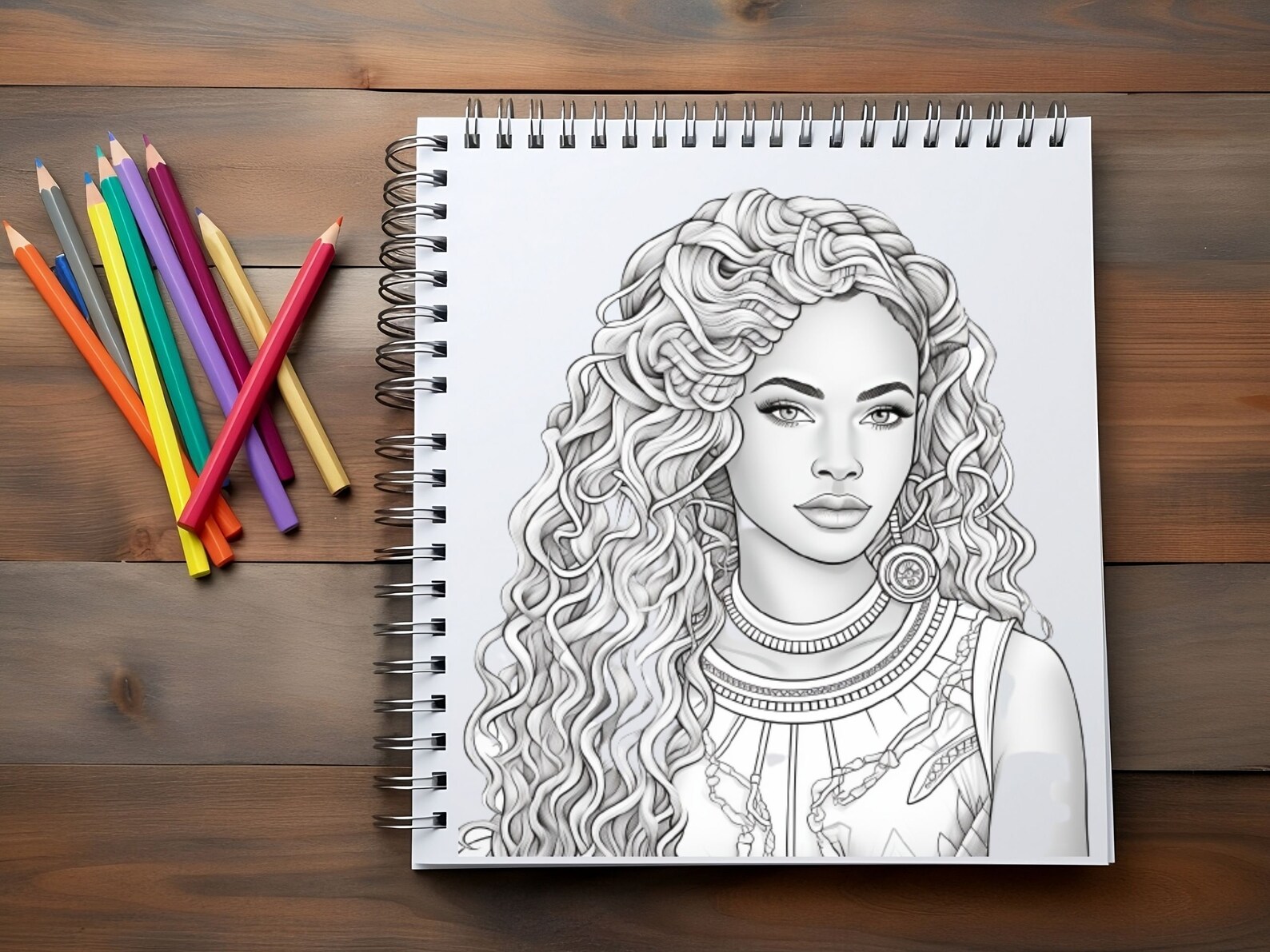 Portraits of Black Women Coloring Pages ,printable Art PDF, Adult and ...